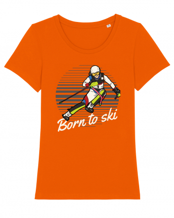 Sporturi de iarnă - Born to ski v2 Bright Orange