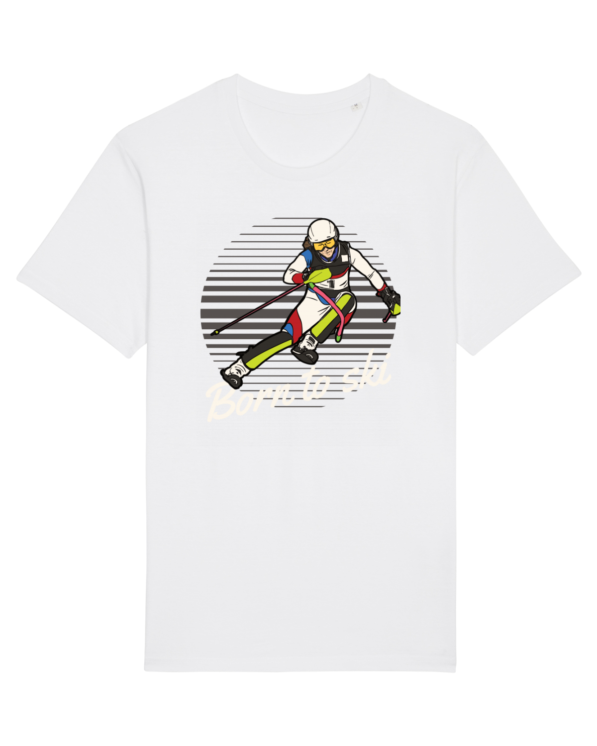 Tricou mânecă scurtă Unisex Rocker White
