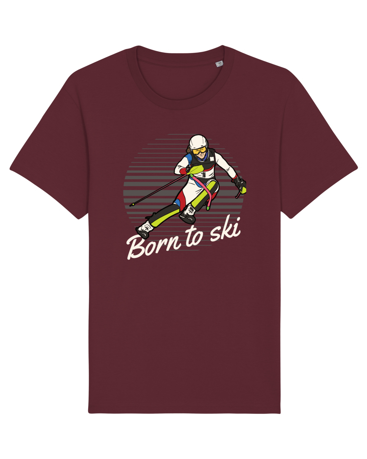 Tricou mânecă scurtă Unisex Rocker Burgundy