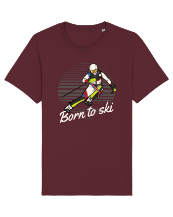 Sporturi de iarnă - Born to ski v2 Burgundy