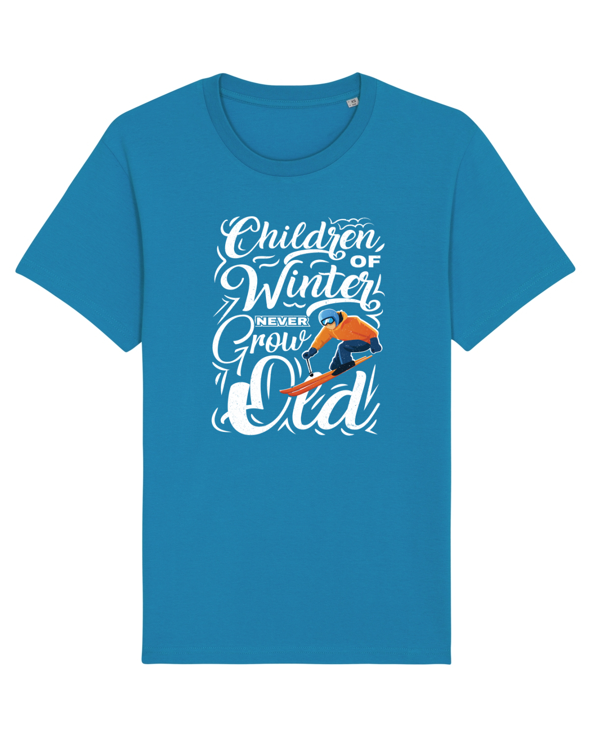 Tricou mânecă scurtă Unisex Rocker Azur