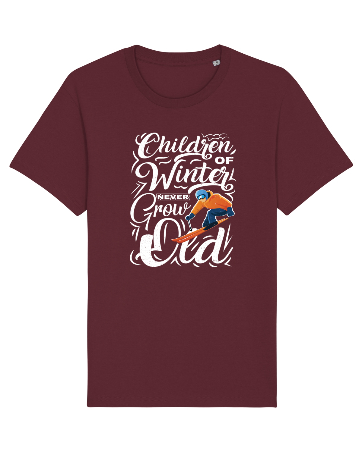 Tricou mânecă scurtă Unisex Rocker Burgundy