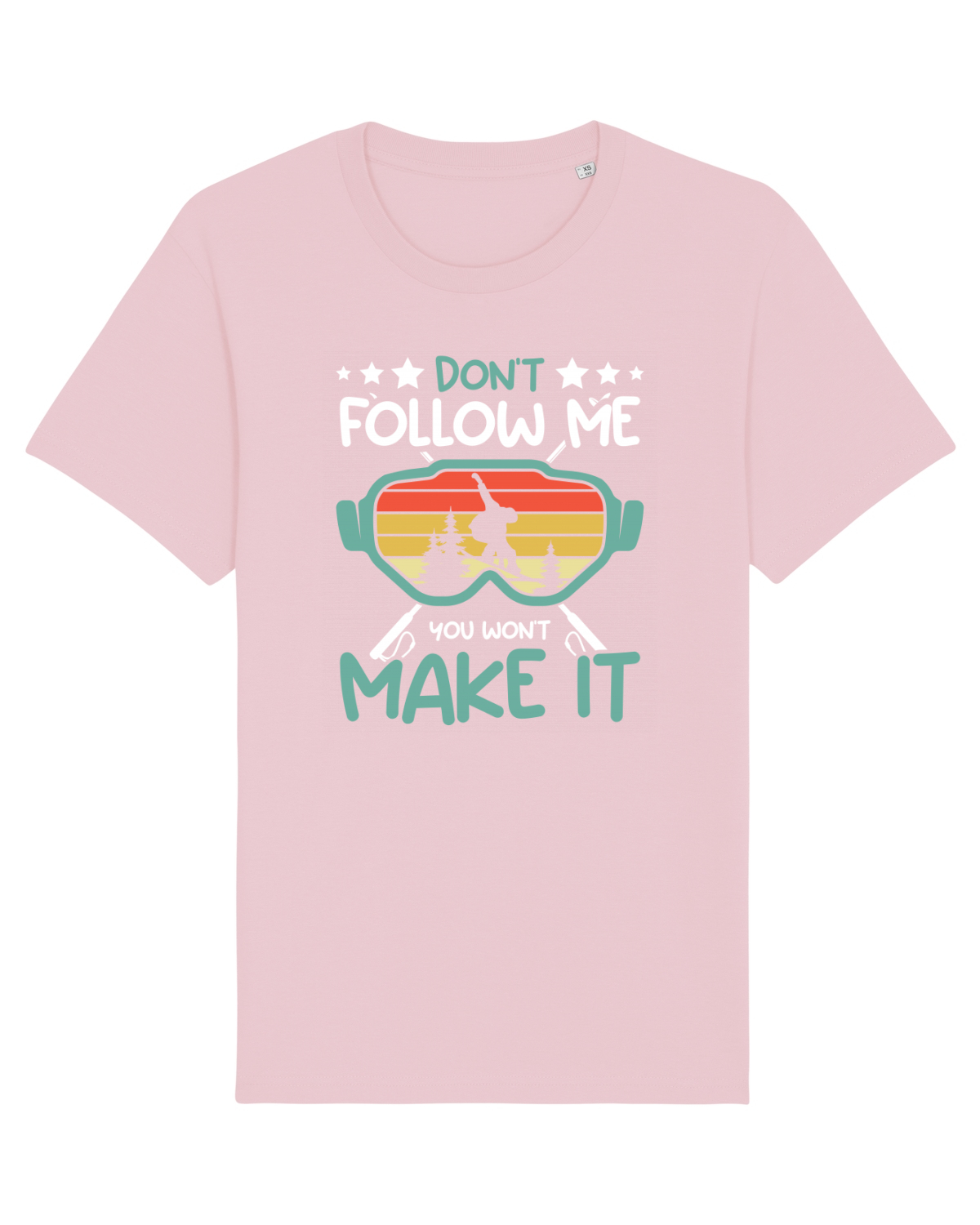 Tricou mânecă scurtă Unisex Rocker Cotton Pink