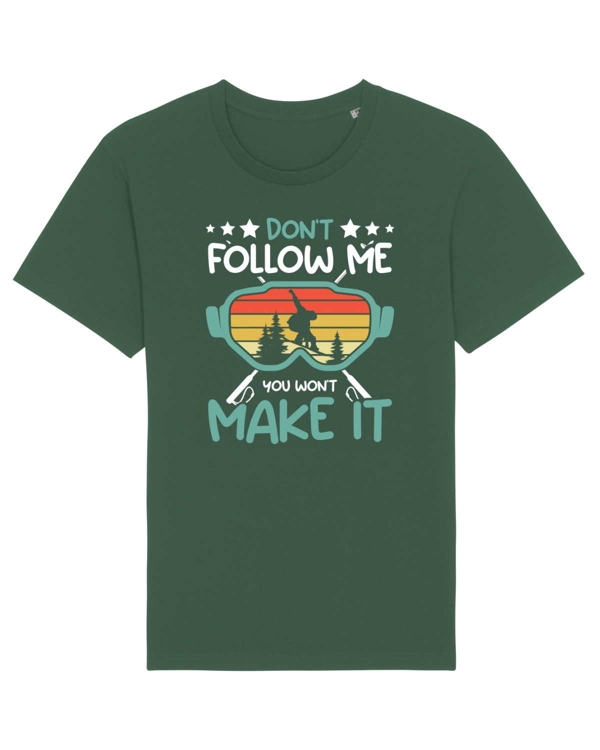 Tricou mânecă scurtă Unisex Rocker Bottle Green