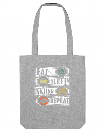 Sporturi de iarnă - Eat sleep skiing repeat Heather Grey