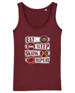 Sporturi de iarnă - Eat sleep skiing repeat Maiou Damă Dreamer