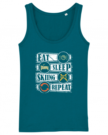 Sporturi de iarnă - Eat sleep skiing repeat Ocean Depth