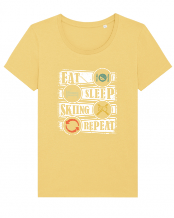 Sporturi de iarnă - Eat sleep skiing repeat Jojoba