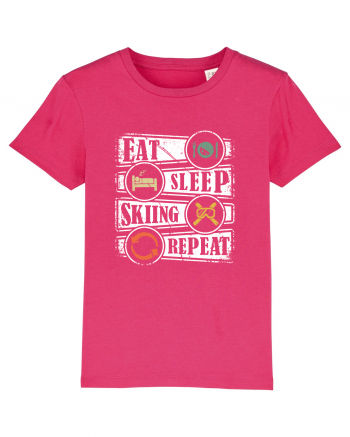 Sporturi de iarnă - Eat sleep skiing repeat Raspberry