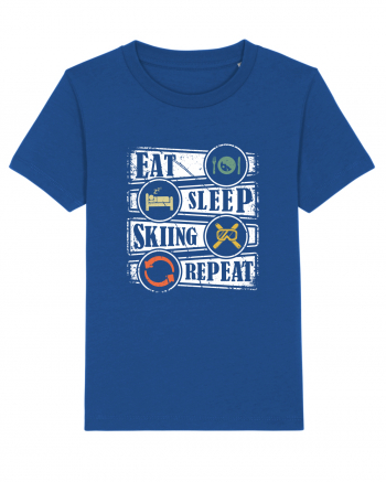 Sporturi de iarnă - Eat sleep skiing repeat Majorelle Blue