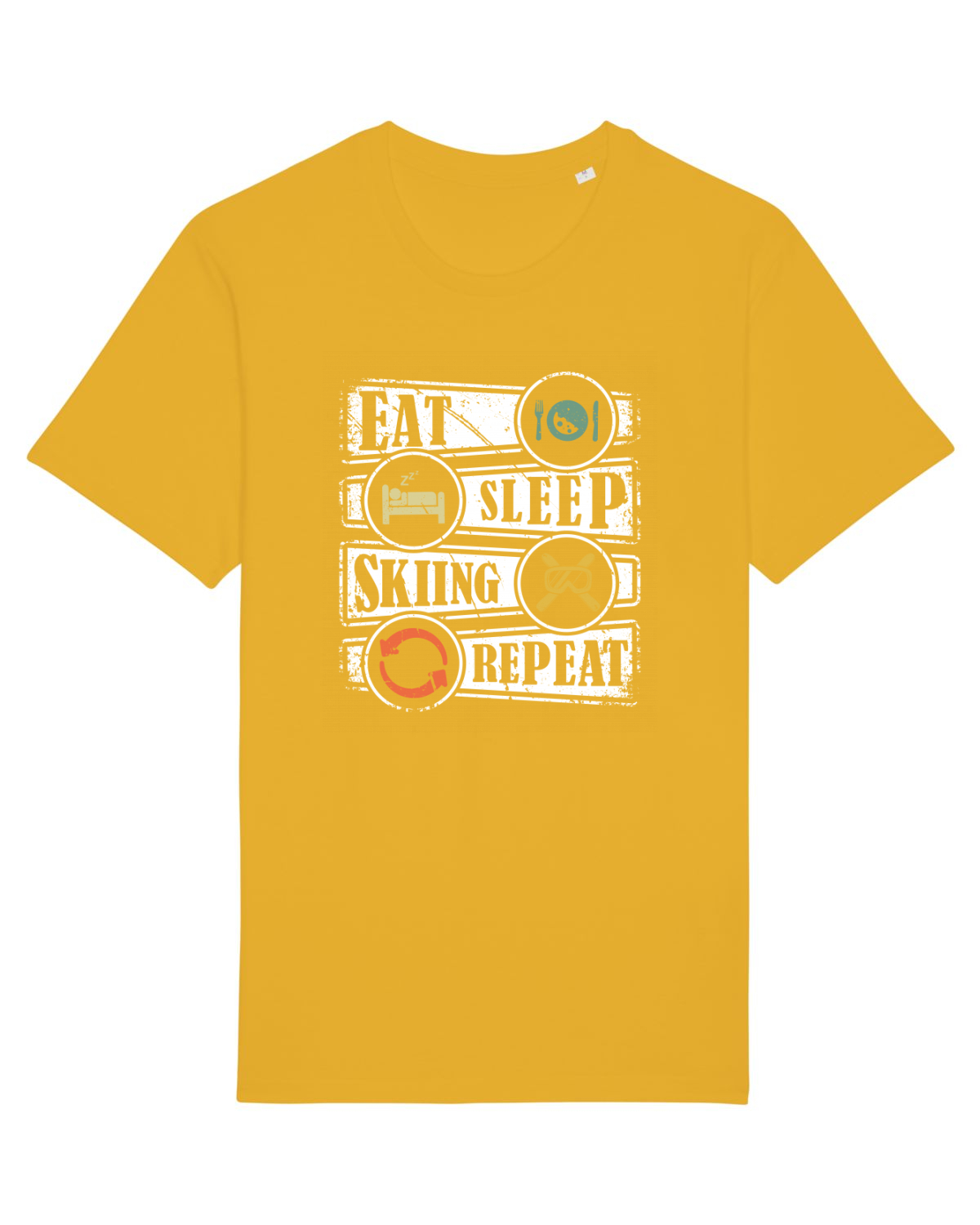 Tricou mânecă scurtă Unisex Rocker Spectra Yellow