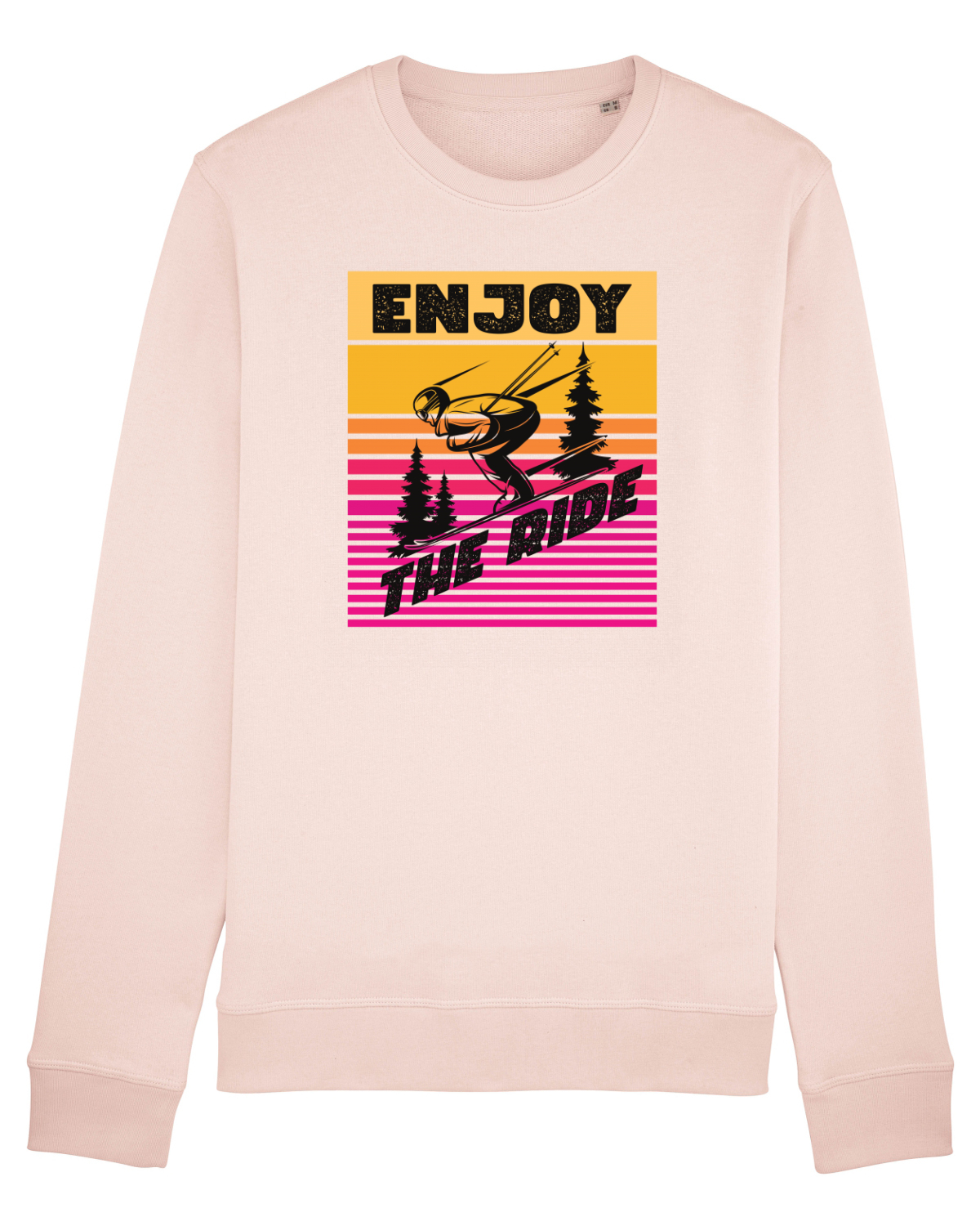 Bluză mânecă lungă Unisex Rise Candy Pink
