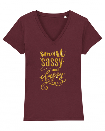 Smart classy sassy Burgundy