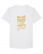 Smart classy sassy Tricou mânecă scurtă guler larg Bărbat Skater