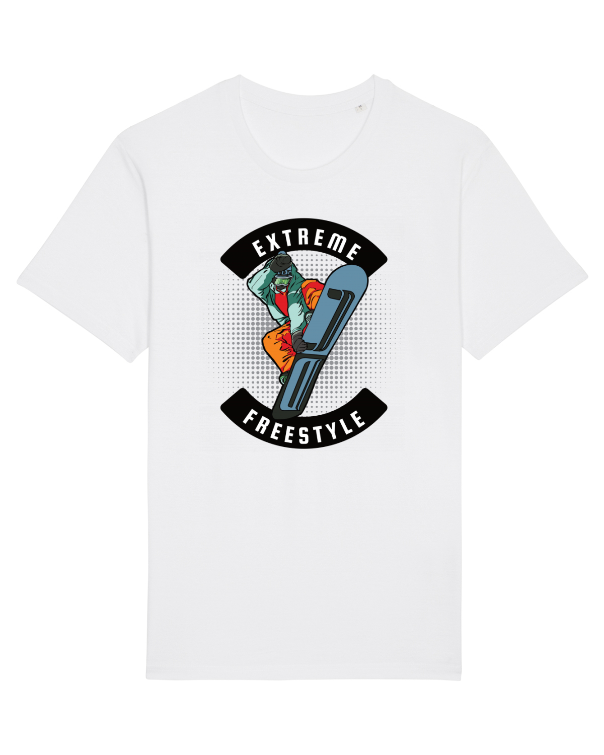 Tricou mânecă scurtă Unisex Rocker White