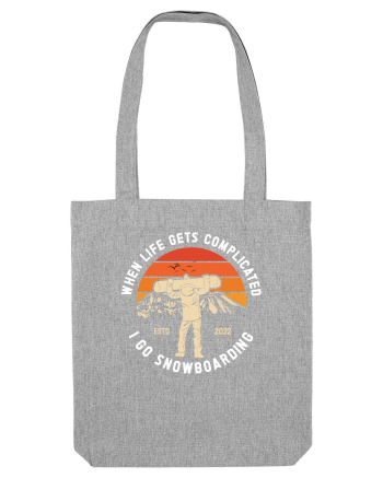 Sporturi de iarnă - I go snowboarding Heather Grey