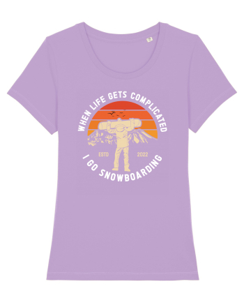 Sporturi de iarnă - I go snowboarding Lavender Dawn
