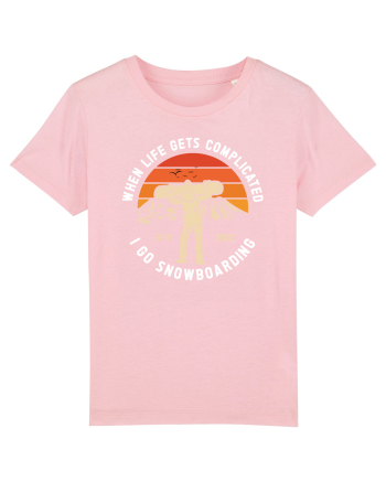 Sporturi de iarnă - I go snowboarding Cotton Pink