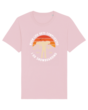 Sporturi de iarnă - I go snowboarding Cotton Pink