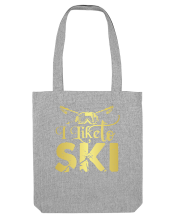 Sporturi de iarnă - I like to ski Heather Grey