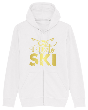 Sporturi de iarnă - I like to ski White