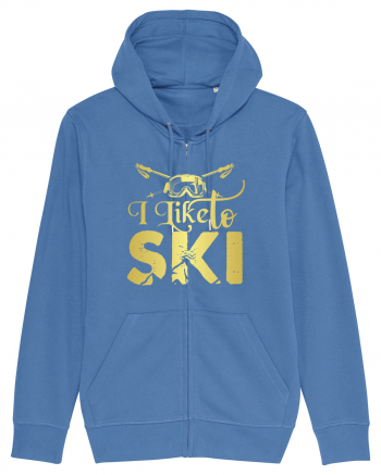 Sporturi de iarnă - I like to ski Bright Blue