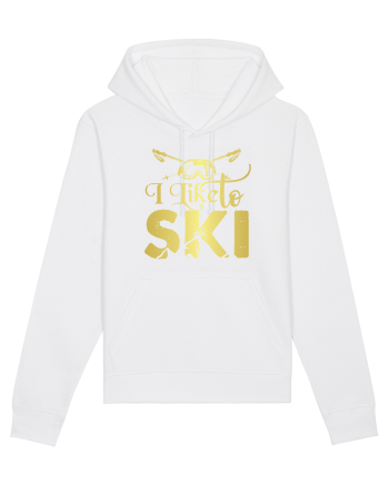 Sporturi de iarnă - I like to ski White