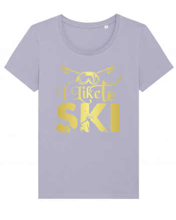 Sporturi de iarnă - I like to ski Lavender