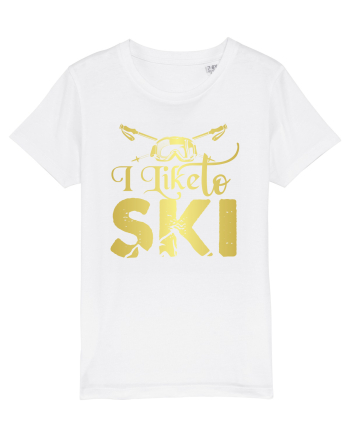 Sporturi de iarnă - I like to ski White