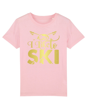 Sporturi de iarnă - I like to ski Cotton Pink