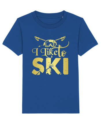 Sporturi de iarnă - I like to ski Majorelle Blue