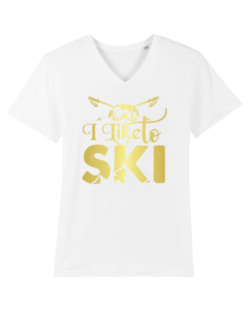 Sporturi de iarnă - I like to ski White