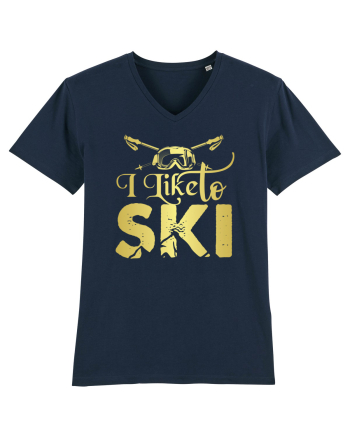 Sporturi de iarnă - I like to ski French Navy