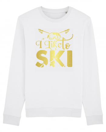 Sporturi de iarnă - I like to ski White