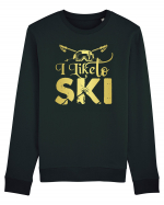 Sporturi de iarnă - I like to ski Bluză mânecă lungă Unisex Rise