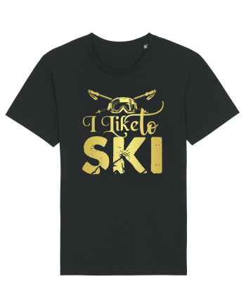 Sporturi de iarnă - I like to ski Black