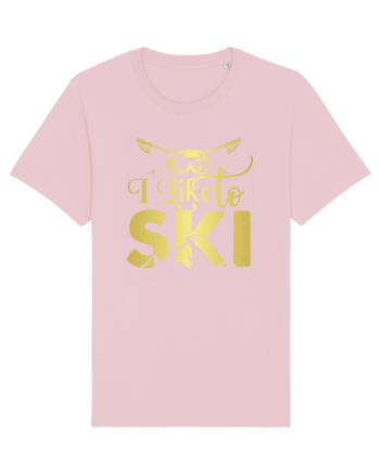 Sporturi de iarnă - I like to ski Cotton Pink