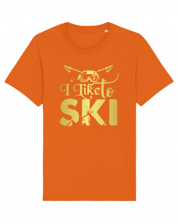 Sporturi de iarnă - I like to ski Bright Orange