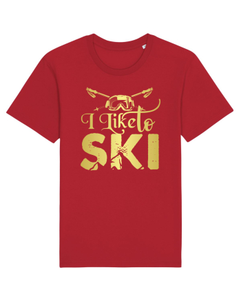Sporturi de iarnă - I like to ski Red