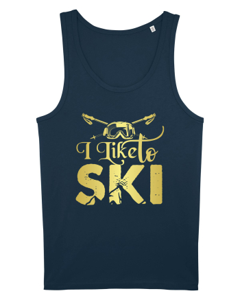 Sporturi de iarnă - I like to ski Navy