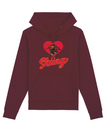 Sporturi de iarnă - Love skiing Burgundy