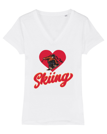 Sporturi de iarnă - Love skiing White