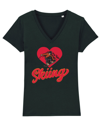 Sporturi de iarnă - Love skiing Black