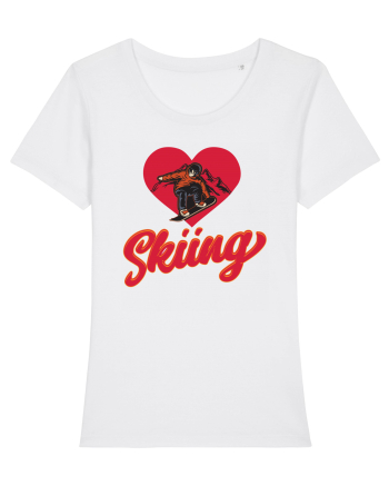 Sporturi de iarnă - Love skiing White