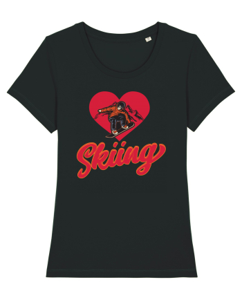 Sporturi de iarnă - Love skiing Black