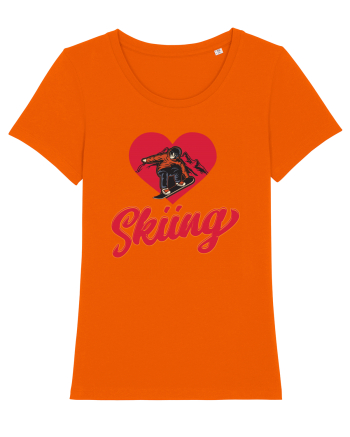 Sporturi de iarnă - Love skiing Bright Orange