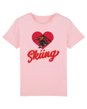 Sporturi de iarnă - Love skiing Cotton Pink