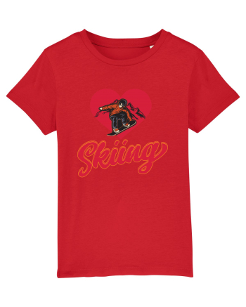 Sporturi de iarnă - Love skiing Red