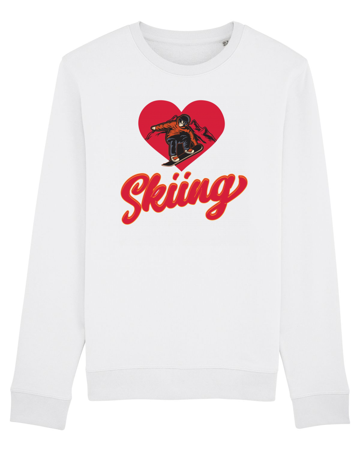 Bluză mânecă lungă Unisex Rise White