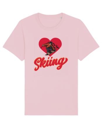 Sporturi de iarnă - Love skiing Cotton Pink